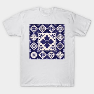 Mexican Talavera Tiles Pattern T-Shirt